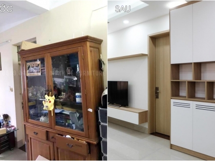 Ngỡ ngàng với vẻ đẹp của căn chung cư cũ sau khi được cải tạo nội thất